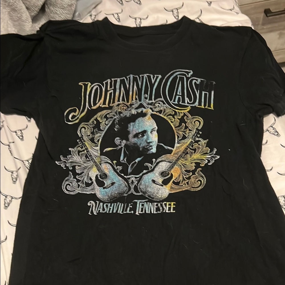 Target Black Johnny Cash Graphic Tee